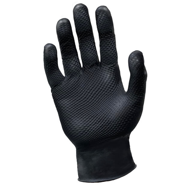 Black 6mil Nitrile Glove Octo-Grip SZ M - 100/box